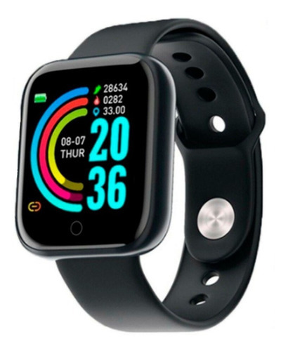Funda para reloj inteligente Smartwatch Y68 D20 actualizada para intercambio de fotos, color negro