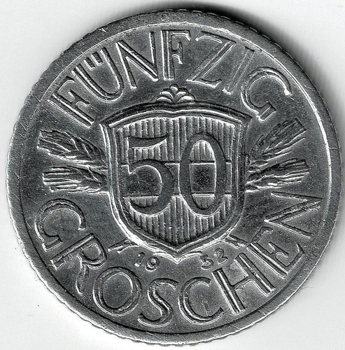 Moneda  De  Austria  50  Groschen  1952  Muy  Buena  +++++