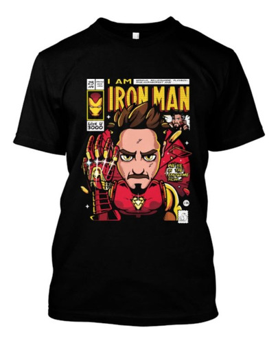 Camiseta Estampada Iron Man Marvel