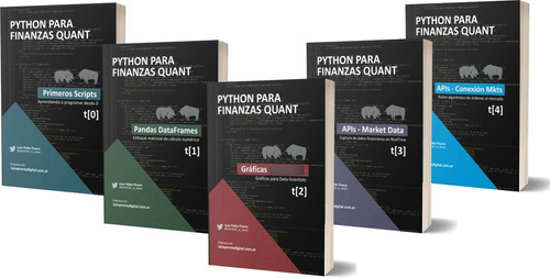 Libros Aprendé Python Desde 0 Trading Quant - Combo 5 Tomos