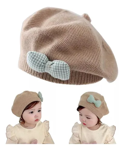 Boina De Punto Suave Y Cómoda Para Bebés Y Niñas.