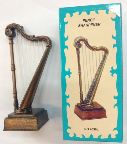 Arpa Arpas Música Coleccion Miniatura Metal Sacapuntas