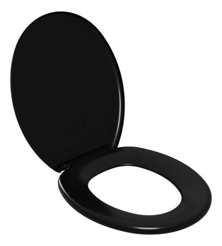 Tampa Vaso Sanitário Assento Macio Universal Soft Preto Preto