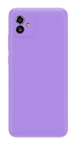 Protector Para Samsung A04 Silicona Case Purpura 