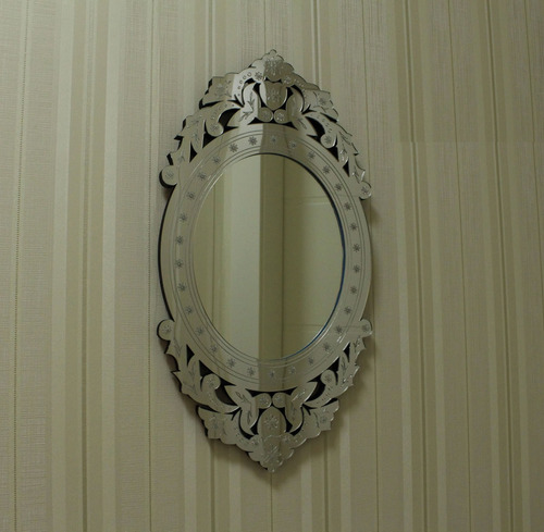 Imagem 6 de 6 de Quadro Espelho Veneziano Decorativo Sala Quarto 43x81 -38.90