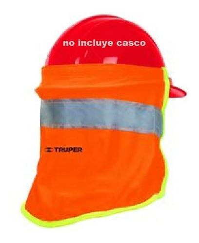 Malla Cubrenuca Para Casco Sombra Naranja Contra Sol Truper