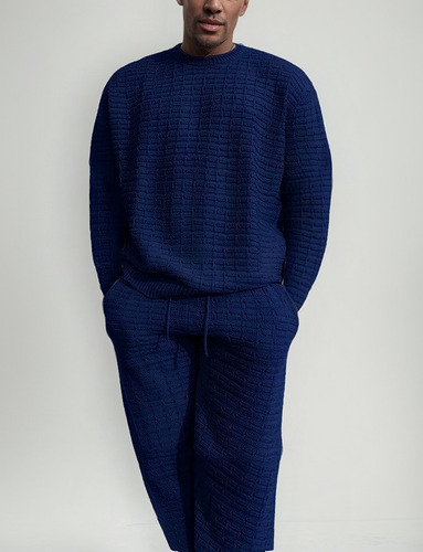 I Conjunto De Camisa Y Pantalón De Manga Larga Para Hombre