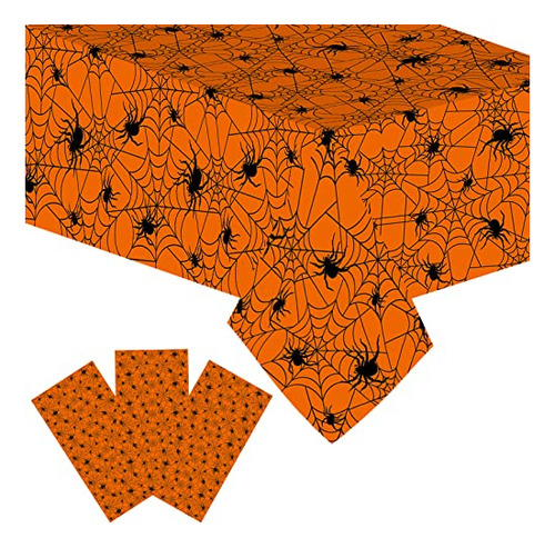 Mocossmy Halloween Tablecloth,3 Pack Plástico Spider X2lpw