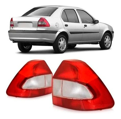 Par Lanterna Fiesta Sedan 2001 2002 2003 Bicolor