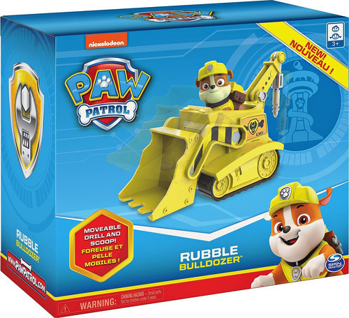 Paw Patrol, Destroza Un Vehículo Excavador Con Una F Colecci