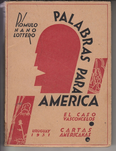 1931 Uruguay Tapa Vanguardista Romulo Nano Lottero Palabras 