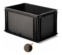 Comprar Caja Storage Compat  Athena Con Tapa 60x40x32 Cm Negro