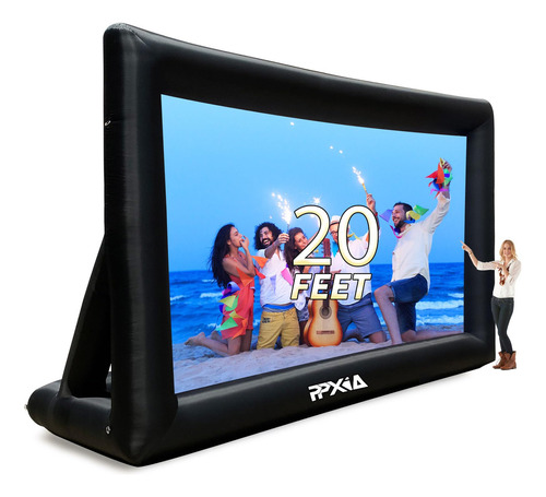 Ppxia Pantalla De Cine Inflable Para Exteriores De 20 Pies