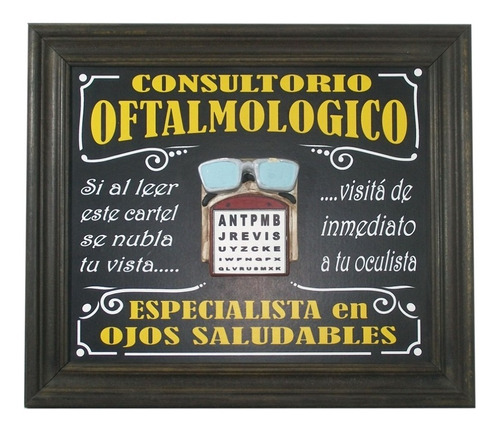 Cuadro Temático Profesiones Decorativo Consult Oftalmologico