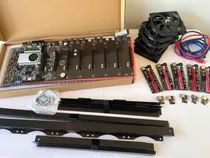 Comprar Mb Mineração 8 Pci Ex 16x + Rig Frame + Coolers + Ext Pci Ex