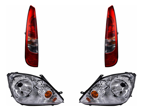 Kit Faros + Calaveras Ford Fiesta 2003-2007 Depo