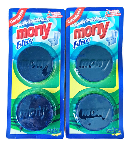 Doblepack Pastilla Azul Desinfectante Para Baño Wc (3 Pzs)