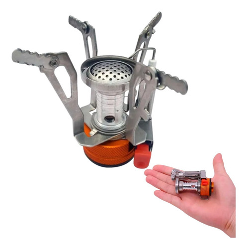 Mini Anafe Calentador Plegable Camping Pesca Estuche Cocina