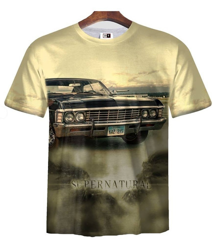 Remera Zt-0296 - Supernatural 3 (chevrolet Impala 67-1)