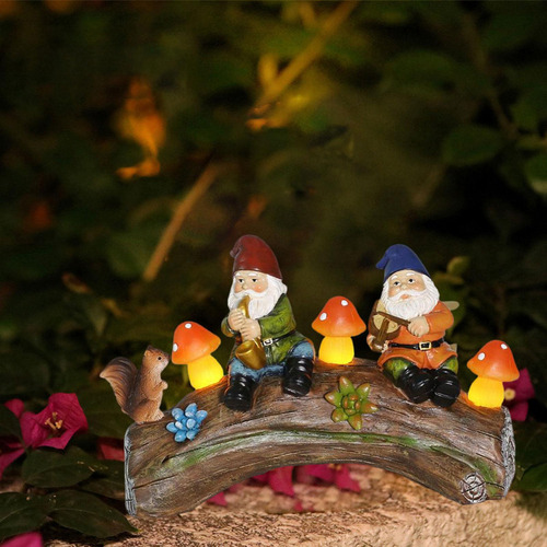 L Estatua De Papá Noel Con Luz Solar, Escultura Para ,