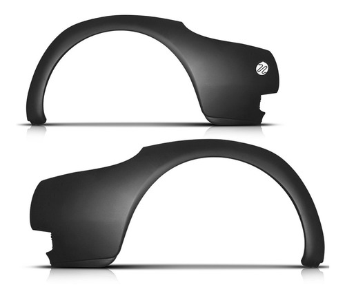 Imagem 2 de 3 de Parachoque Dianteiro Ford Ka 97 98 99 00 01 02 Preto 3 Peças
