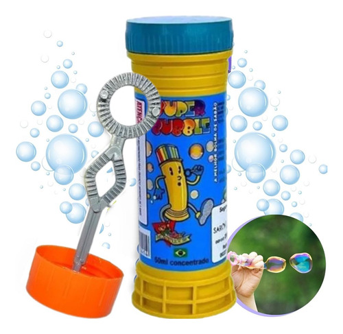 Bolhas De Sabão 50ml Diversão Ideal Festas E Lembrancinhas