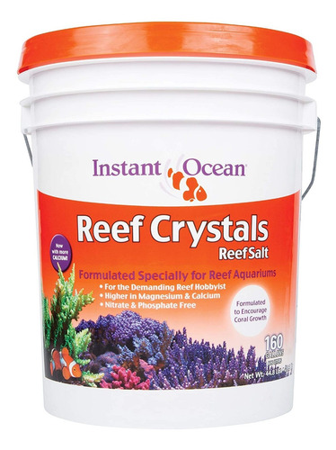 Instant Ocean Reef Crystals Reef Salt, Formulado Específicam