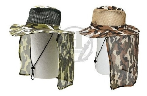 Gorro Australiano Piluso Boonie Cubre Nuca Woodland Desert