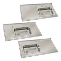 Comprar Mesada Johnson Acero 430 120x61cm Bacha Simple 52x32x15 Zz52