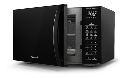 Micro-ondas Nn-st66nbruk Dupla Refeição Preto Panasonic 220v