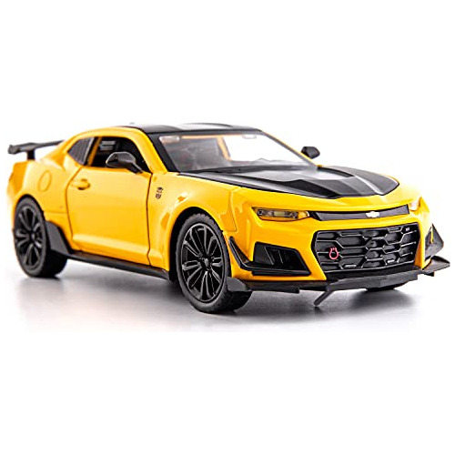 Bdtctk 1/24 Camaro Bumblebee Modelo De Coche Juguete J5tdf