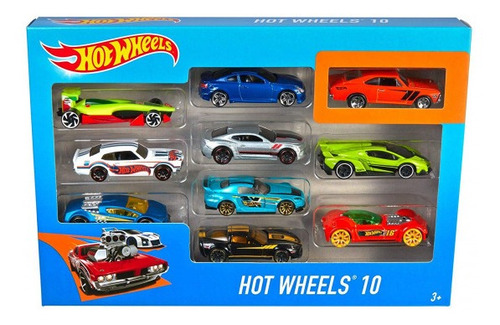 Hot Wheels Pack X 10 Autos 