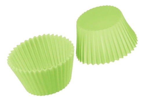 Y 24 Moldes Para Cupcakes Reutilizable De Silicona Capacillo