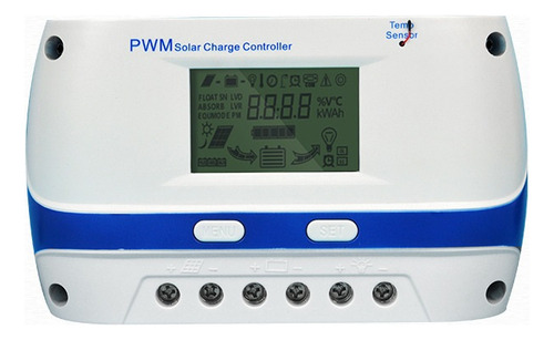 24v-10a Pwm Panel Fotovoltaico Controlador Solar Cargador