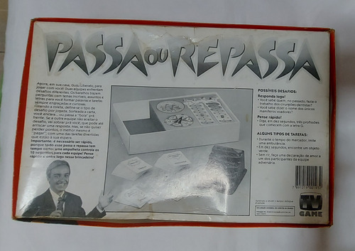 Jogo Passa Ou Repassa Do Gugu - Original Tv Game (Usado)