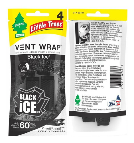 Perfumador Aromatizador Little Trees Vent Wrap Made In Usa