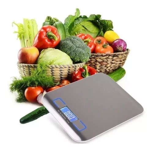 ZENUTA 5kg/1g Báscula Digital para Cocina,Báscula Smart Digital,con Sensor Táctil，con Función de Tara 
