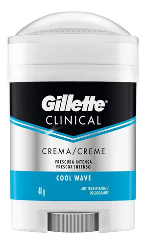 Gillette Clinical En Crema Cool Wave Desodorante Hombre 48g