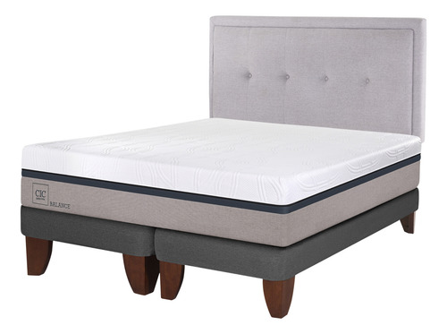 Cama Europea Gris