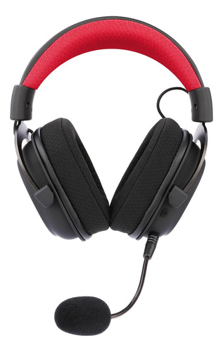 Headset Gamer Redragon Zeus Pro Rgb Wireless 7.1 53mm Preto