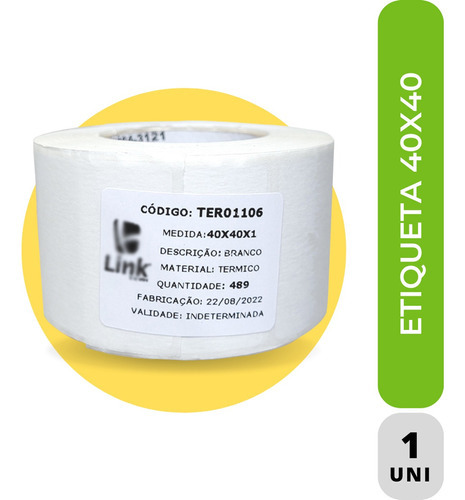 Etiqueta Toledo Térmica Balança 40x40 Pc C/ 3rl Full