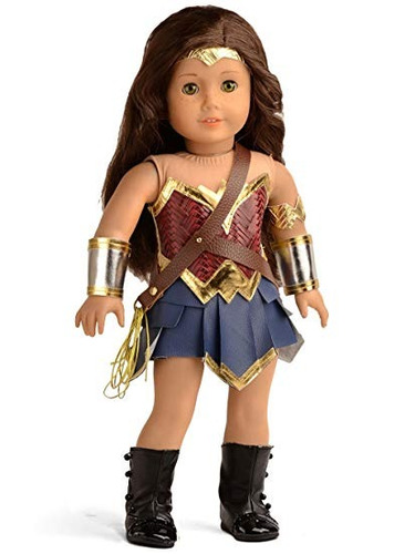 Traje Diana Doll Ropa Wonder Girl Princesa De 18 Pulgadas Mu