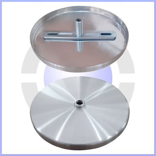 Imagem 2 de 4 de Canopla Pendente Lustre Com Acabamento Em Aluminio