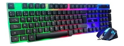 Kit Teclado Mouse Gamer Rgb Yelandar Jx-kt288 Membrana Luces