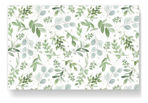 Anydesign 50 Pack Eucalyptus Greedery Paper Place Mats Summe