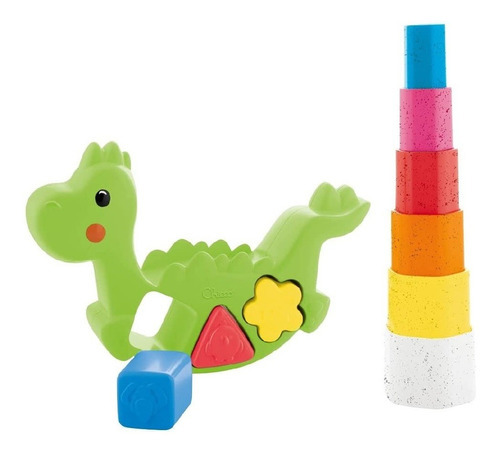 Dino Equilibrista 2 Em 1 Chicco Brinquedo Infantil Didatico Cor Colorido