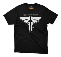Comprar Playera The Last Of Us Luciernagas Logo Joel Hongos Ellie