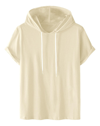 Sudadera De Manga Corta Con Capucha Para Hombre Sudadera De