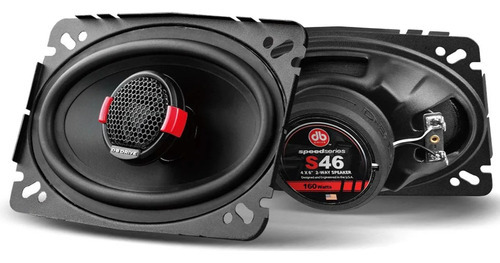 Bocinas Db Drive S46 4x6 Pulgadas Speed Series 2vias 160w Color Negro