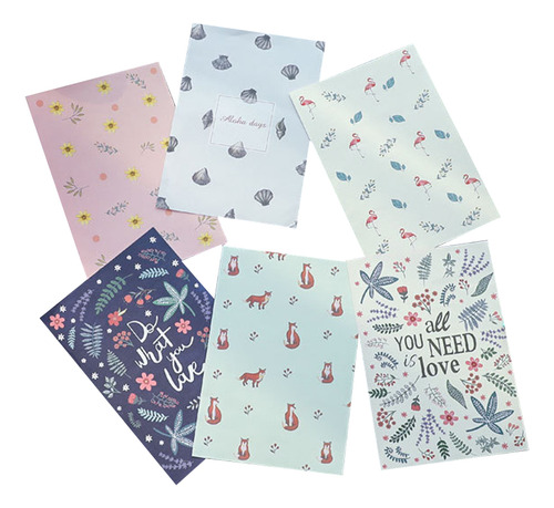 Juego De Sobres De Papel Para Cartas Fresh Florals, 10 Unida